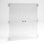 copy of Eiswaffelhalter aus Plexiglass, transparent und farbig, mit Eislöffelbox