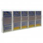 Transparante plexiglas wanddisplay voor kaarten