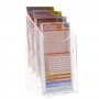 Expositor de mostrador para tarjetas en plexiglás transparente