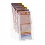 Expositor de mostrador para tarjetas en plexiglás transparente