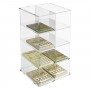 Présentoir de comptoir pour tickets de paris, cartes à gratter etc. en plexiglas transparent