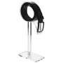 Transparent plexiglass belt holder