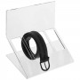 Transparent plexiglass belt holder