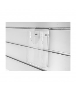 Clear Acrylic horizontal slatwall multipurpose shelf