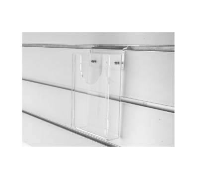 Clear Acrylic horizontal slatwall multipurpose shelf