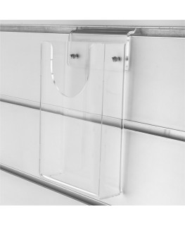 Clear Acrylic horizontal slatwall multipurpose shelf
