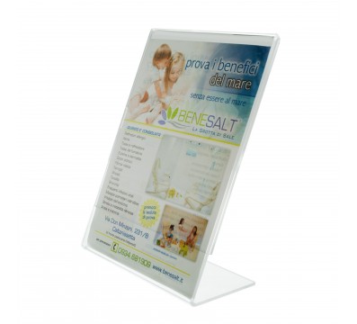 E-024 PCA - Porta cartellini in plexiglass trasparente