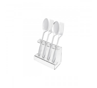 E-132 ESP-B - Portaposate in plexiglass trasparente - Altezza 11 cm