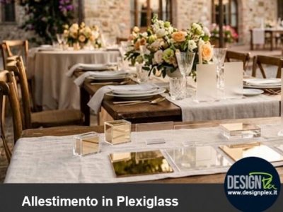 Allestimenti in plexiglass per eventi: come creare il coordinato perfetto